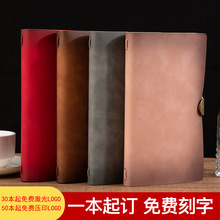 手账本复古旅行记事本A6笔记本文具韩国创意皮面手帐本小便携式