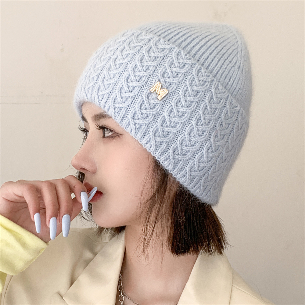 Women's Fashion Letter Eaveless Wool Cap display picture 4