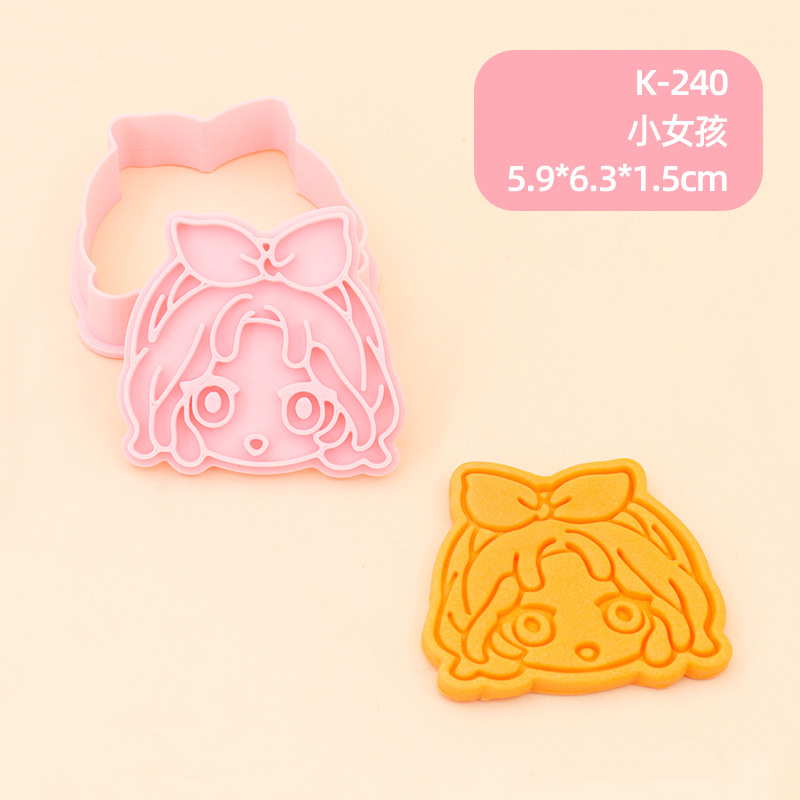 Juego de Moldes para Galletas 3D Personajes de Anime de Plástico para Repostería image 11