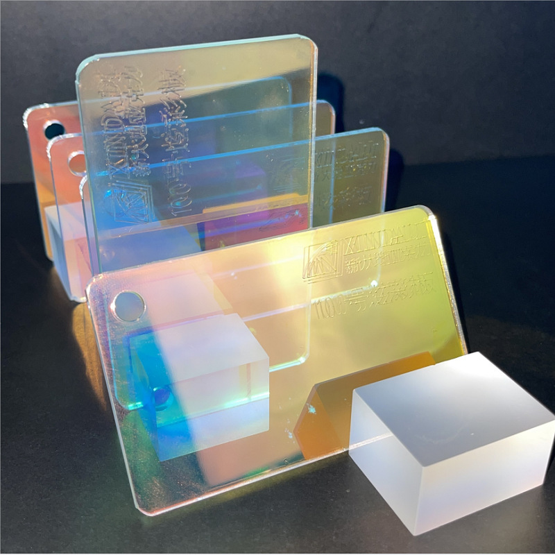 佛山亚克力厂家直销高透明镭射亚克力屏风炫彩亚克力板