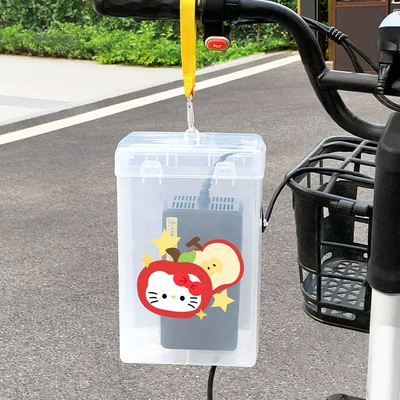 Other Electric Vehicle Accessories Dustproof Storage Box - white-yellow-webbing-hook-apple-kt