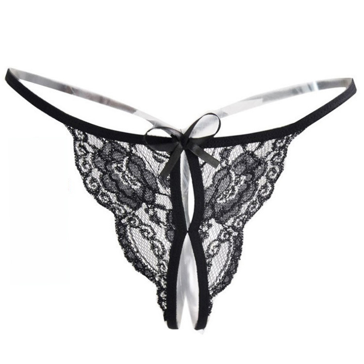 Sexy underwear three-point panties thong women's sexy underwear crotch-free sexy tulle lace generation Sexy underwear three-point panties thong women's sexy underwear crotch-free sexy tulle lace generation