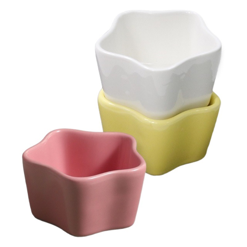 Cross-Border Star oven pudding bowl ceramic dessert shufulei small Bowl Air Fryer Egg Bowl household baking mold