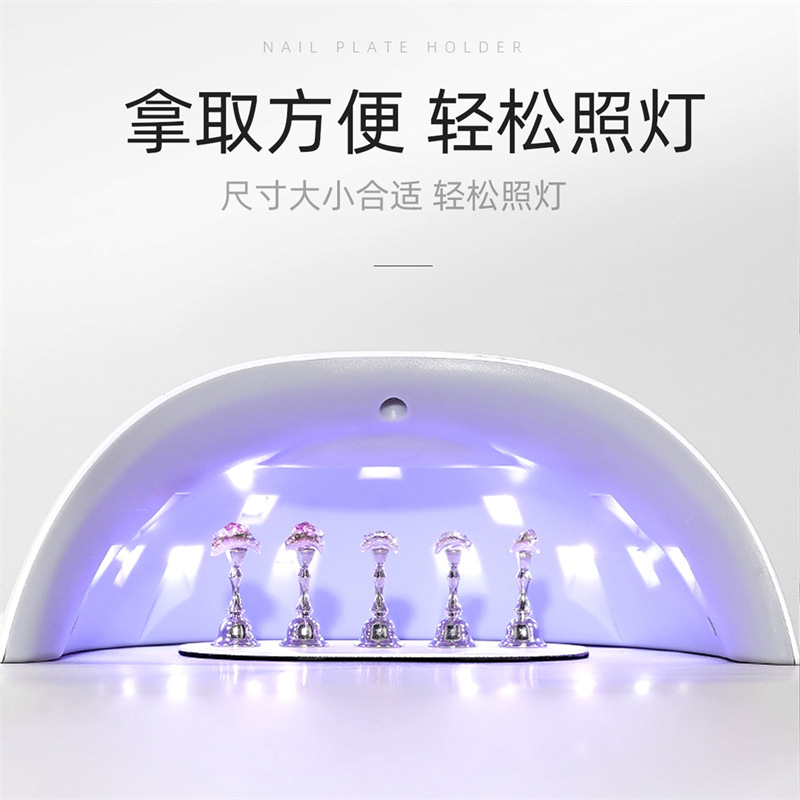 Arte de uñas de estilo japonés Aurora color mágico práctica titular de la hoja de uñas desgaste de succión magnética herramienta de práctica de uñas acrílico soporte de exhibición de la hoja de uñas