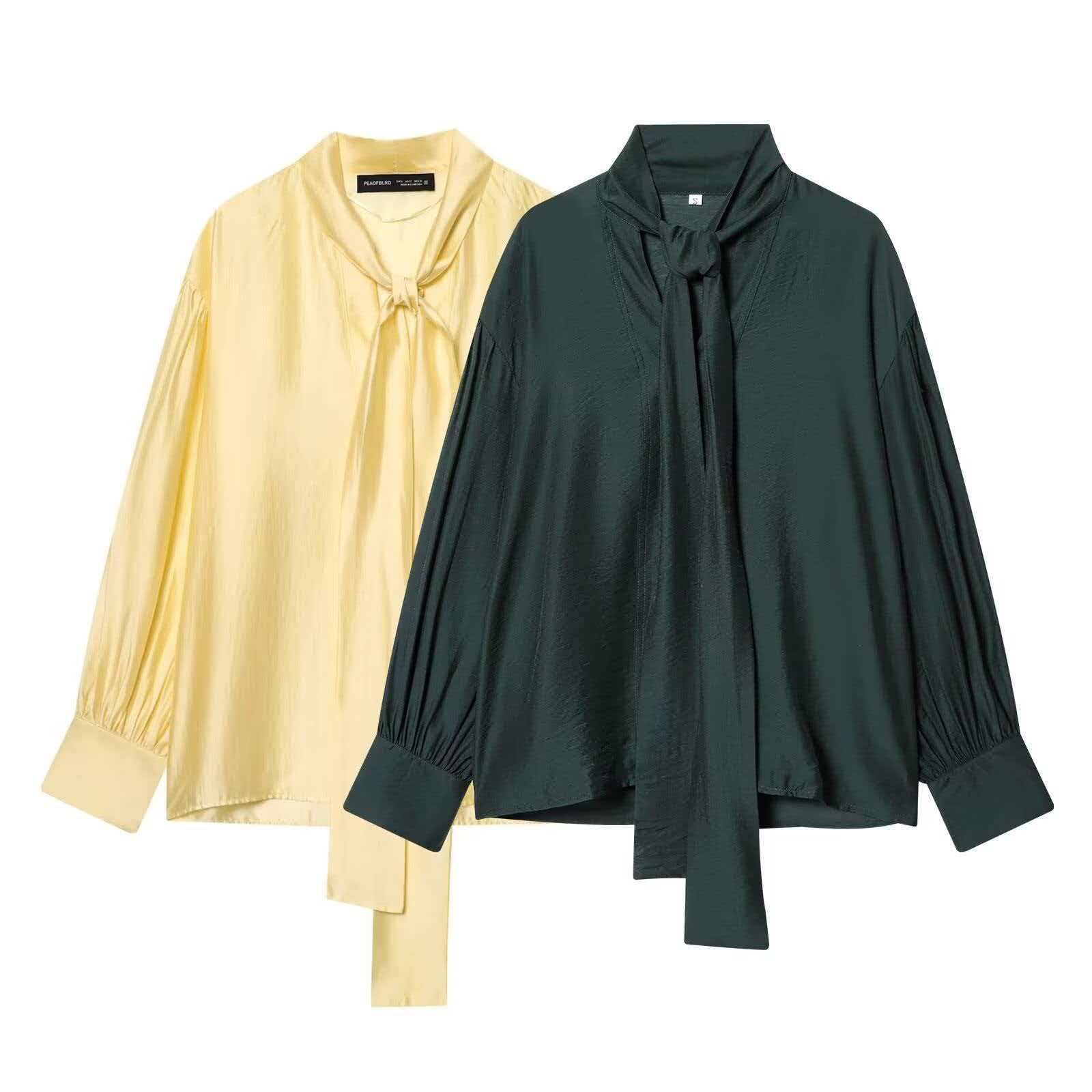 autumn fashionable shirt with bow