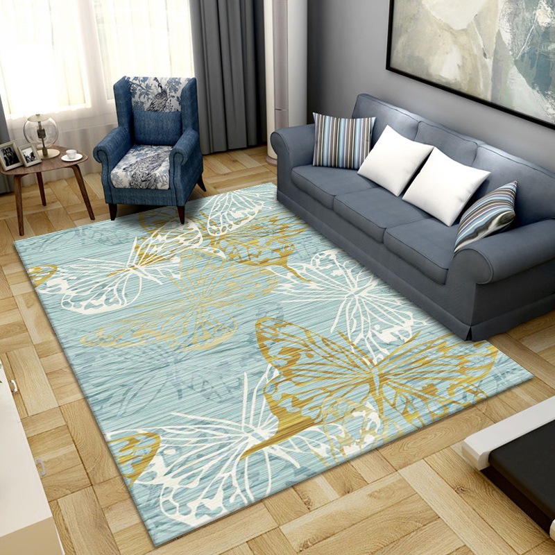 Alfombra de estilo europeo sala de estar simple moderna mesa de café americana dormitorio manta de cama completa manta de noche de estilo nórdico