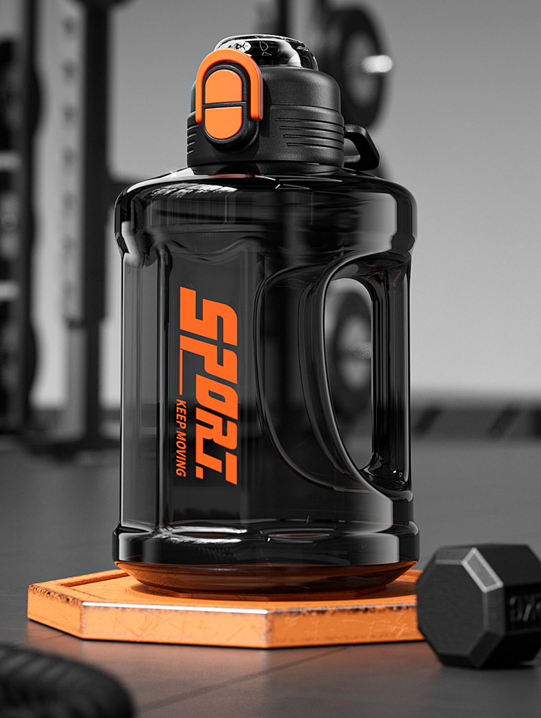 Extra Large Capacity Plastic Bottle High Temperature Resistant Ton Bucket 2025 Summer New Model For Men Sports_voghion.com