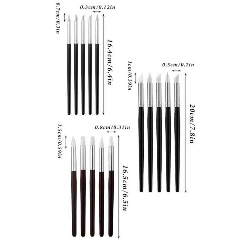 해외 직구 인기 상품 15종 실리콘 펜 세트 [C]