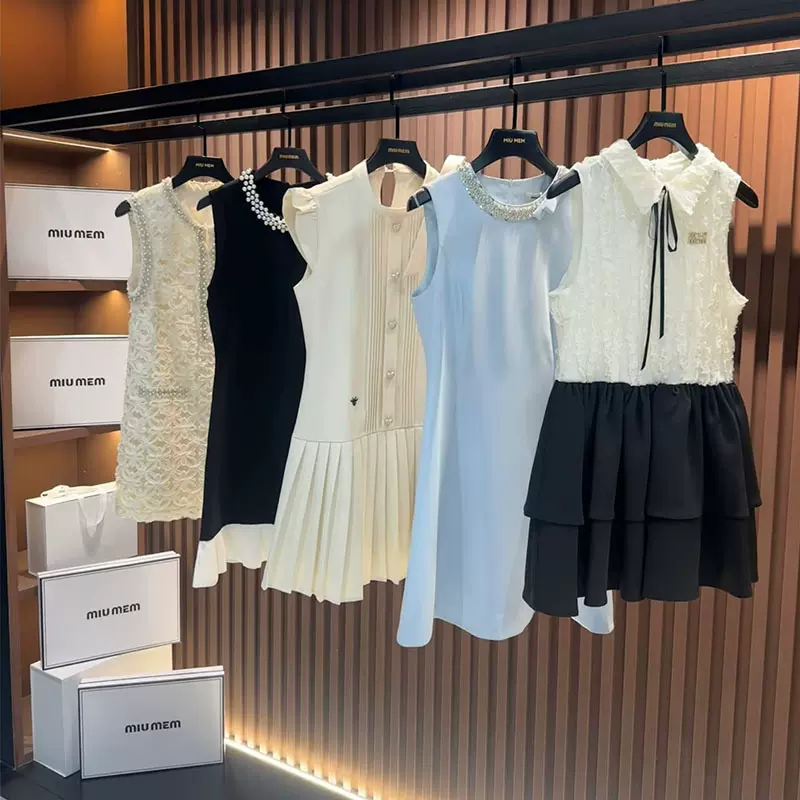 深圳南油夏季新款韩版小香风连衣裙设计感高级裙子女装批发货源