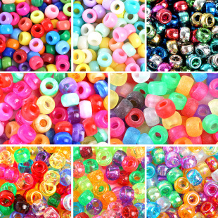 6*9MMͰ��Pony beadsС�R��͸���[��ĥɰ�K�p���Ͱ��diy�Ʒ���