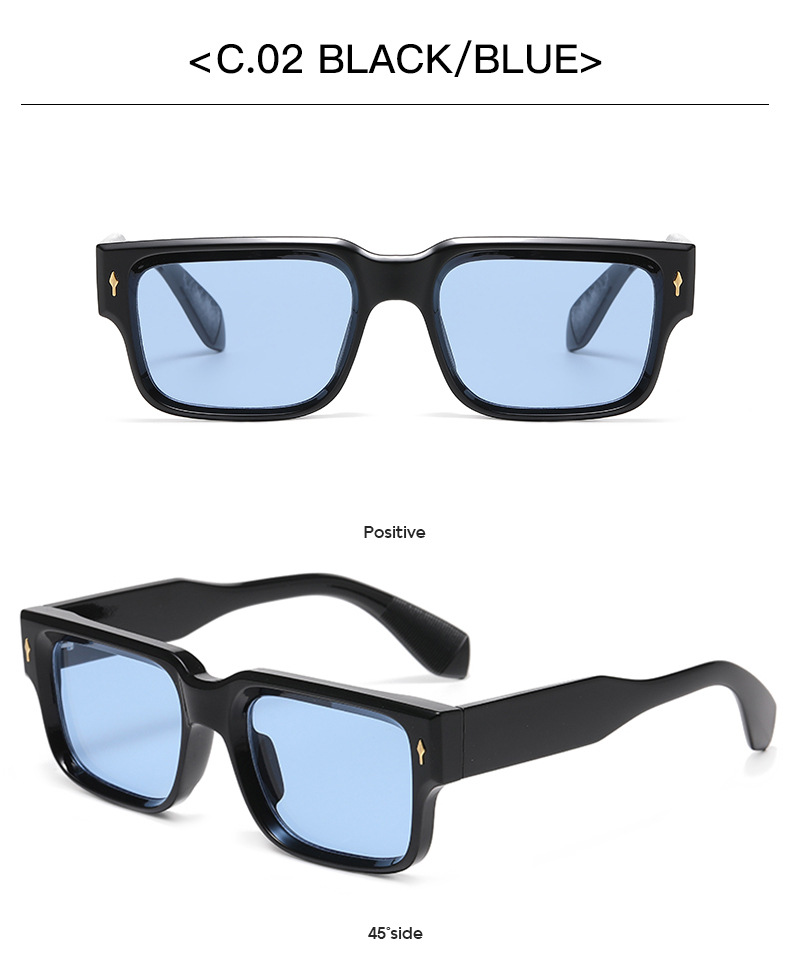 50g Weight Full Frame Glasses Structure Sunglasses Classification Ac, UV400 Protection Lens Material Square Glasses Style Outdoor, Travel Occasion Solid Color Pattern All Seasons Season Unisex Gender Simple Style, Classic Style Style Simple Style Classic Style Solid Color Ac UV400 Protection Square Full Frame Women's Sunglasses 9