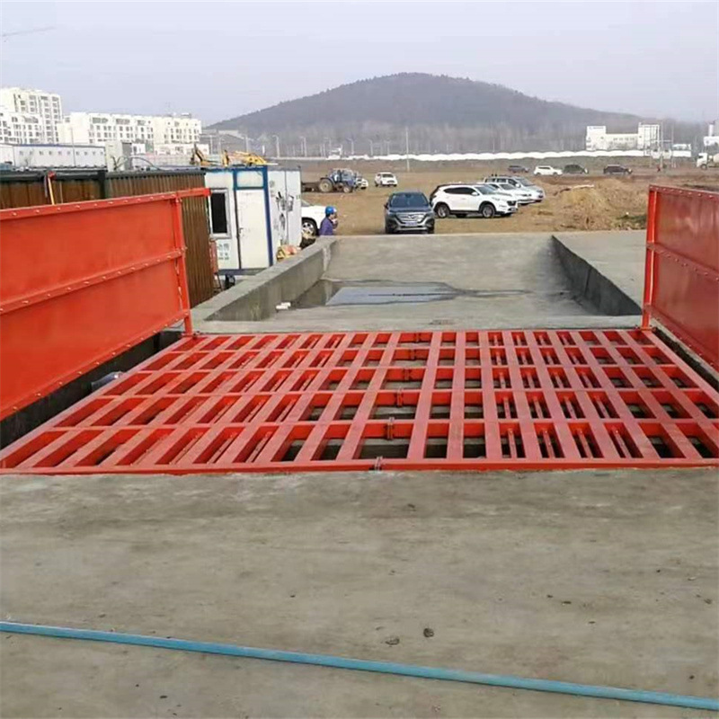 Mine シンプルエンジニアリング建設現場洗車台入口フラッシングプラットフォームフラット大型車両ホイール洗浄機|undefined