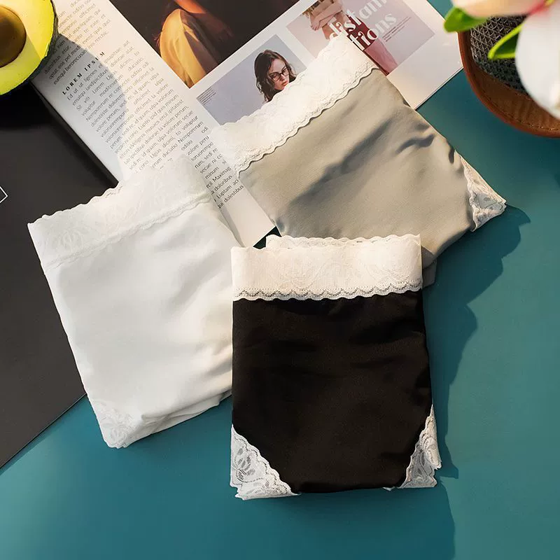 Underwear, silk cotton comfortable breathable trousers for elementary school students, mid rise, Korean style