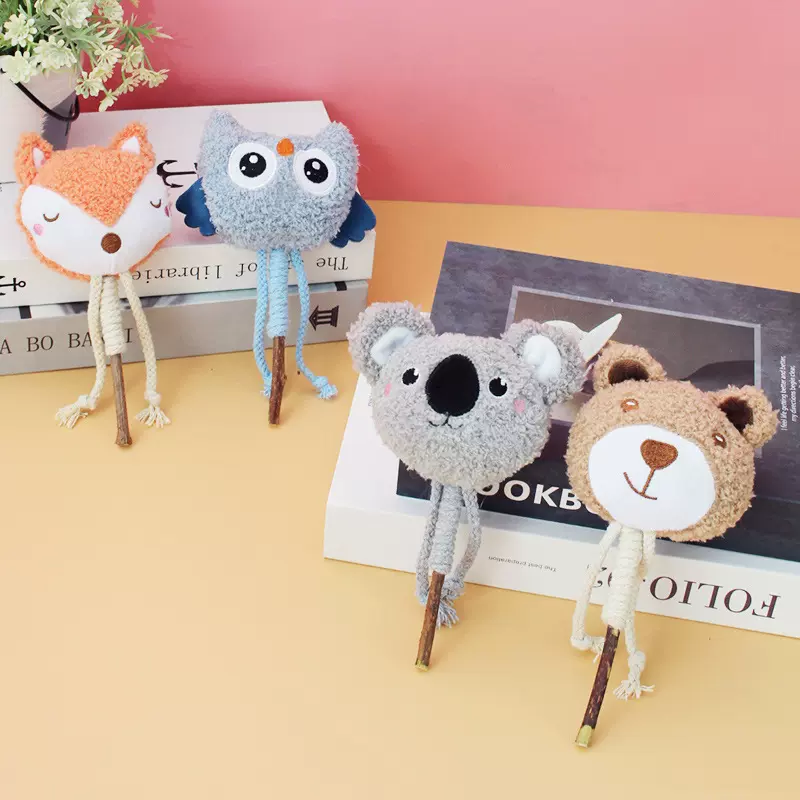 猫咪玩具自嗨解闷耐咬木天蓼逗猫棒幼猫磨牙洁齿棒猫薄荷宠物玩具