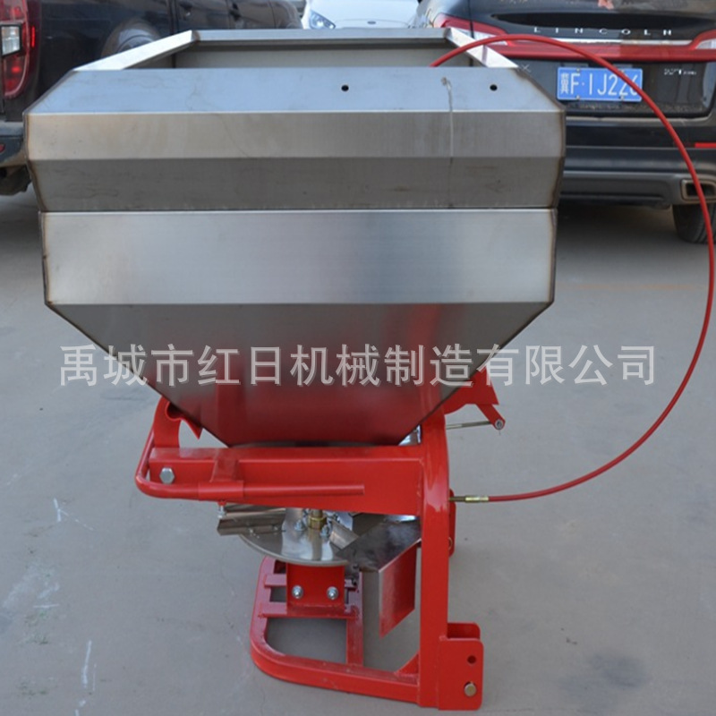 供应双盘不锈钢撒播机 悬挂颗粒撒肥机 拖拉机带化肥复合肥施肥机