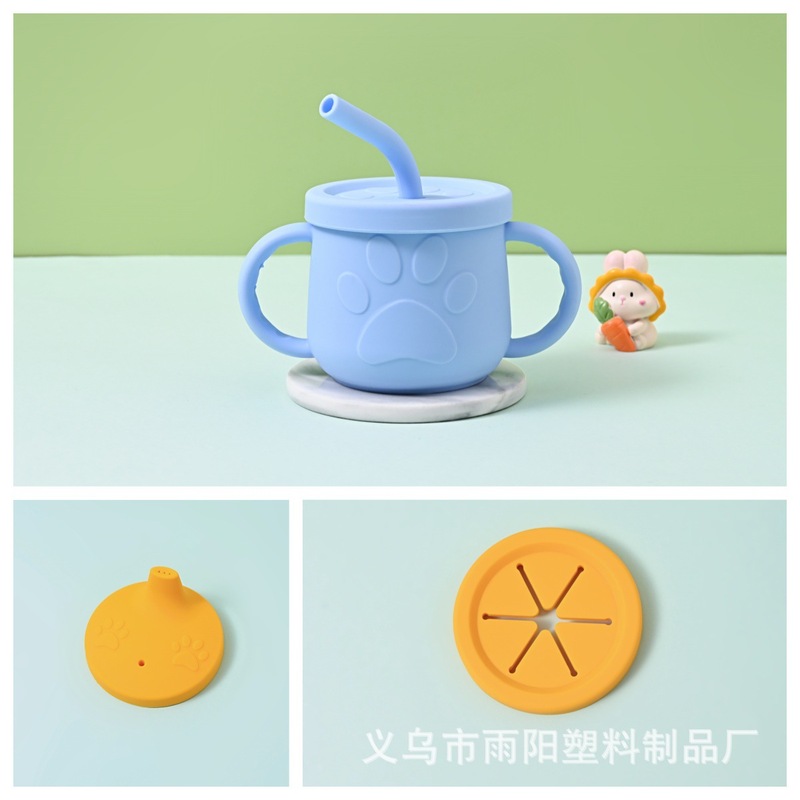 幼児食器セット ベビー用品 食品グレードのシリコンボウル フォーク スプーン 赤ちゃんの補助食プレート 幼稚園 家庭用|undefined