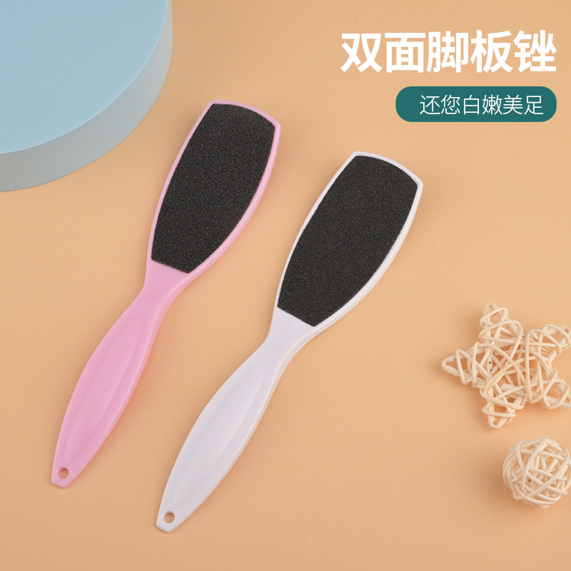 Transfronterizo para eliminar la piel muerta de papel de lija de doble cara pie de fricción conveniente abrasivo de piel cepillo de lavado de pies para eliminar el callo pie pie pie de fricción pie de herramienta