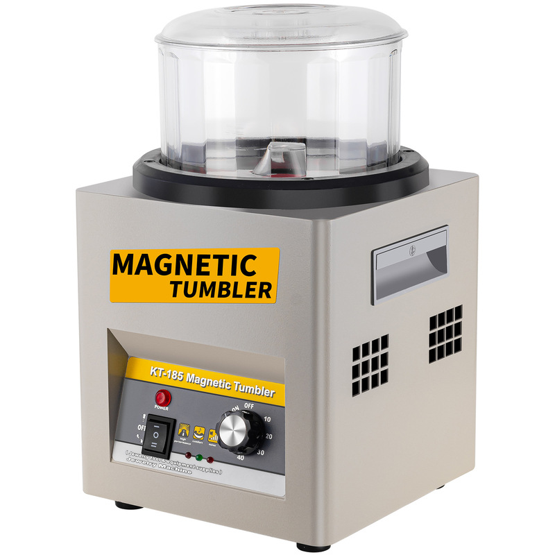 Magnetic Polishing Machine Kt-185 for Gold, Silver, Copper Jewelry, Ancient Coins, Grinding, Deburring, Cleaning, Polishing, and Brightening Magnetic Polishing Machine Kt-185 for Gold, Silver, Copper Jewelry, Ancient Coins, Grinding, Deburring, Cleaning, Polishing, and Brightening
