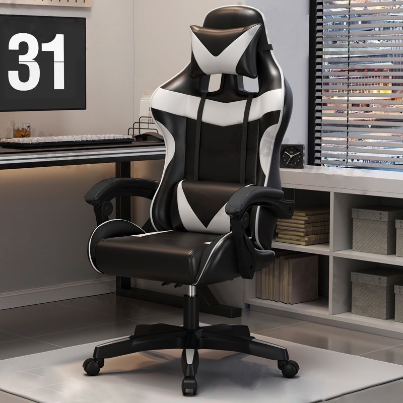 Silla de computadora reclinada directa de fábrica elevación giratoria reposabrazos silla de juego para niños ancla sentada image 9