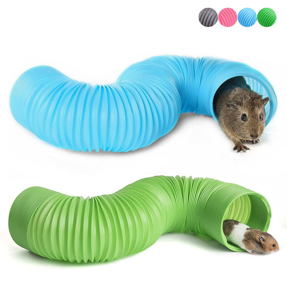 Small pet retractable free DIY pipe hamster rabbit totoro golden bear channel ferret small pet runway toy