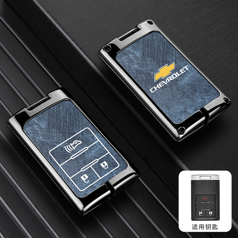 모델 D 3버튼 데님 패턴 [건쉘 블루 가죽] 싱글 쉘