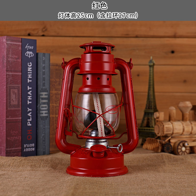 lámpara de aceite retro lámpara de caballo lámpara de queroseno portátil lámpara de camping lámpara de camping lámpara de camping lámpara de decoración de lámpara de campamento accesorios de fotografía