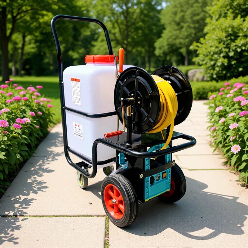 新型推车式电动打药机 园林高压喷雾机 小区学校消毒机生产厂家