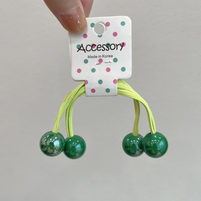 47#녹색 볼 고무밴드 2개