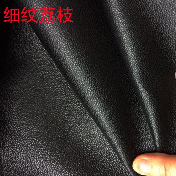 供应新款细荔枝纹半Pu皮革/现货沙发皮革面料糖果色软包垫子皮料