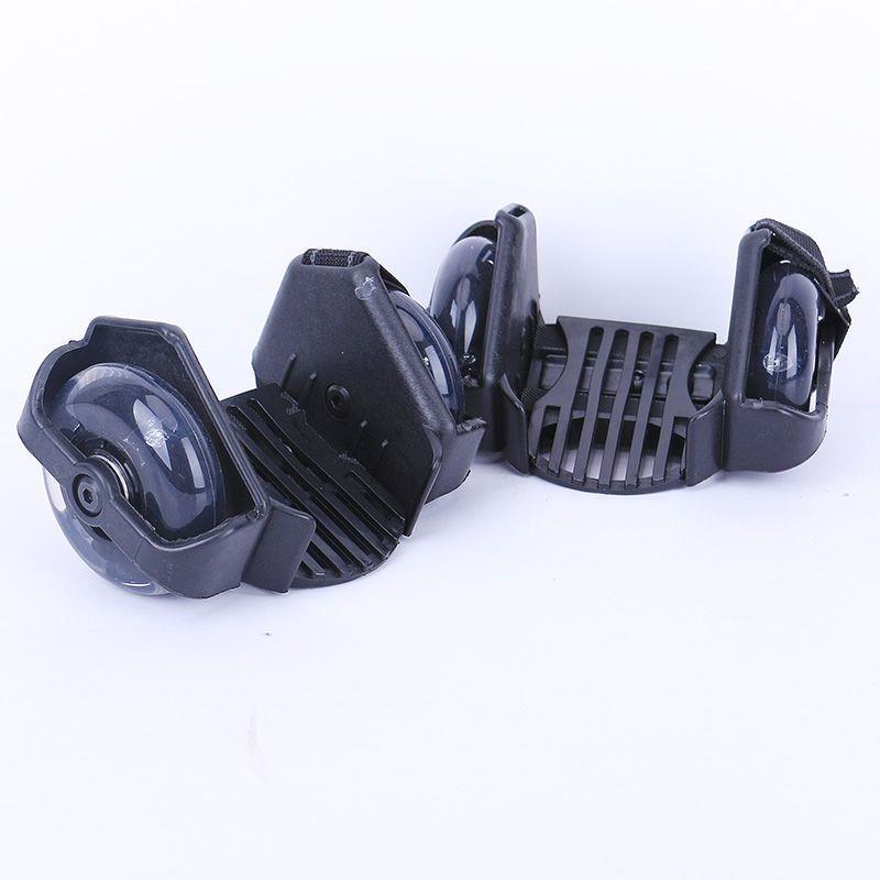 成人星空轮PU风火轮 儿童全闪光轮滑鞋后跟式代步 滑轮鞋滑光轮