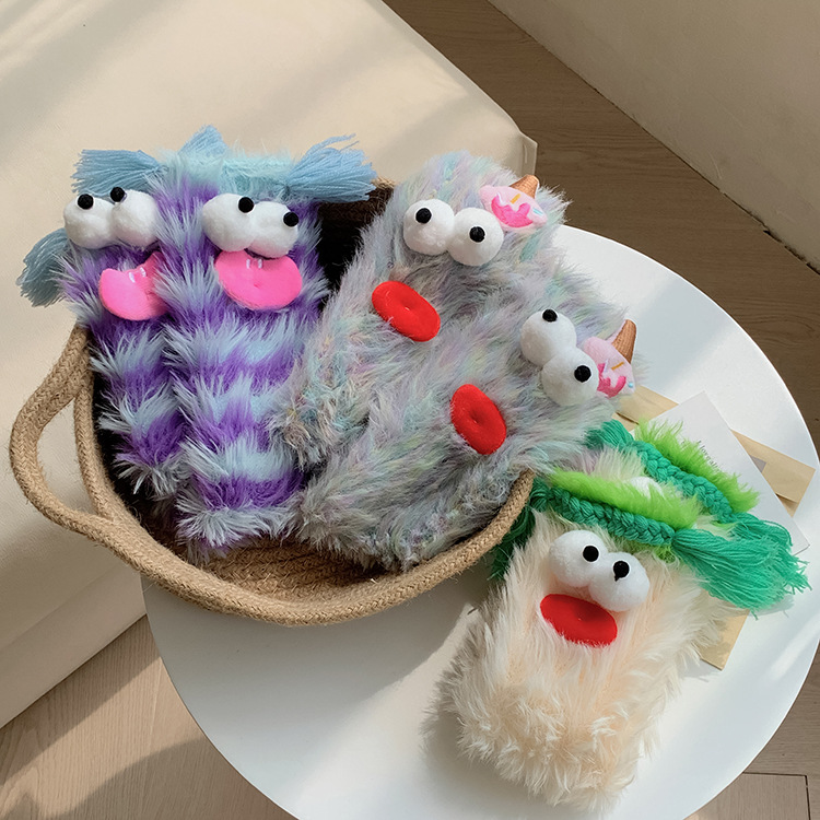 Title 7, Calcetines de lana coralina para mujer, calceti...