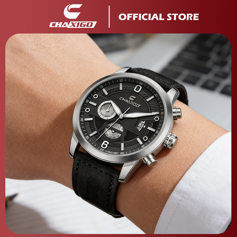 CHAXIGO Swiss Brand New Men's Watch Belt Multifunctional Quartz Watch Live Foreign Trade Explosions