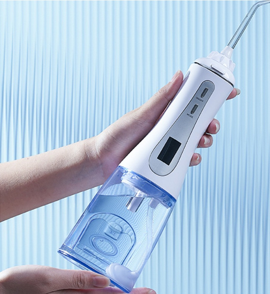 AOW03PRO 구강세정기 화이트 & 블루 (노즐 6개)