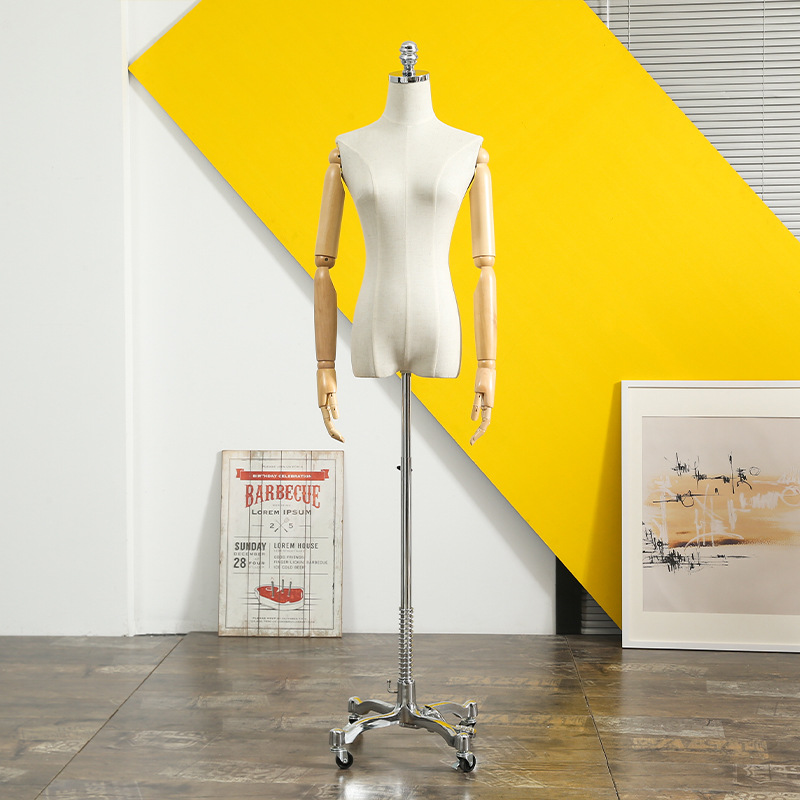 Modelo accesorios medio cuerpo móvil mano cuerpo ropa modelo de vestido de novia modelo de soporte vitrina modelo soporte de exhibición maniquí image 13