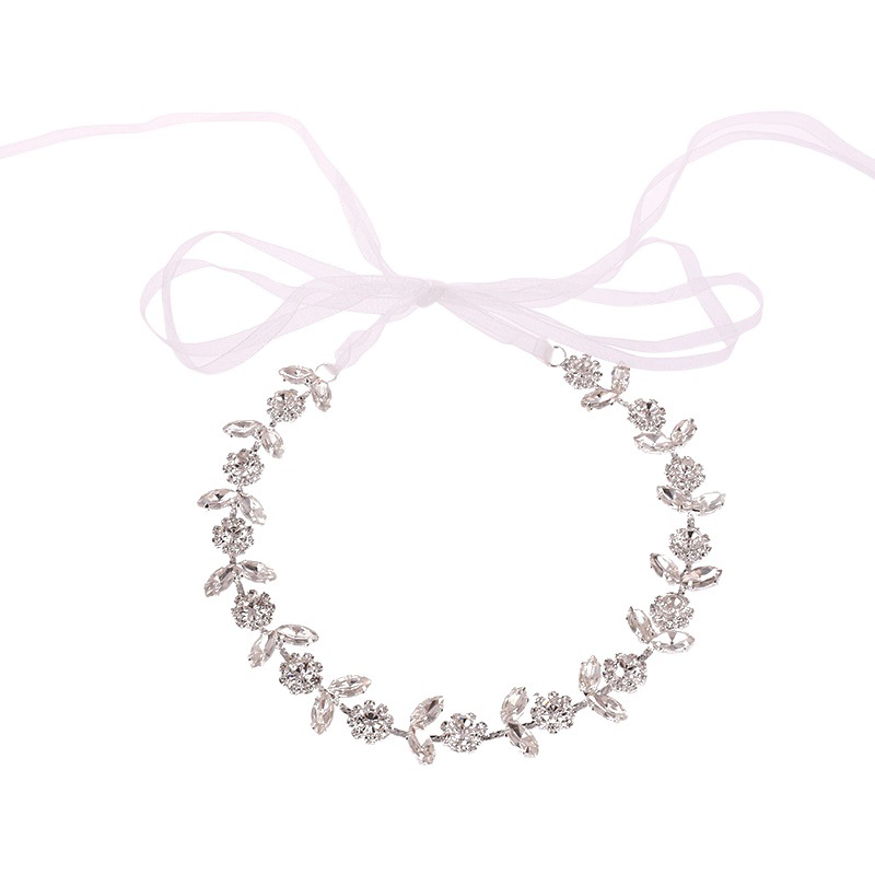 Cruzar la frontera poética nuevo tocado nupcial hecho a mano girasol cristal banda de pelo europeo y americano estilo simple boda al por mayor accesorios para el cabello