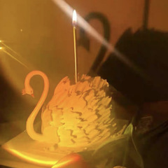 Soft-Plastic Swan-Neck Cake Decorations—Instagram-Famous 3D Swan Neck Pieces, Factory Direct Supply for Dessert Table Decorations