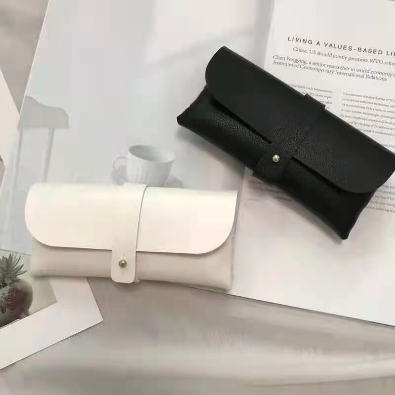 Button Type Leather Glasses Case pvc Sunglasses Case Glasses Leather Box Leather Soft Bag Storage Box Glasses Packaging Bag Button Type Leather Glasses Case pvc Sunglasses Case Glasses Leather Box Leather Soft Bag Storage Box Glasses Packaging Bag