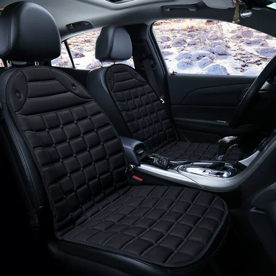 Heated Seat Cushion, Wholesale | Multi-function pad - driving-exit-with-right-hand-built-in-temperature-control-two-seater-checkered-black