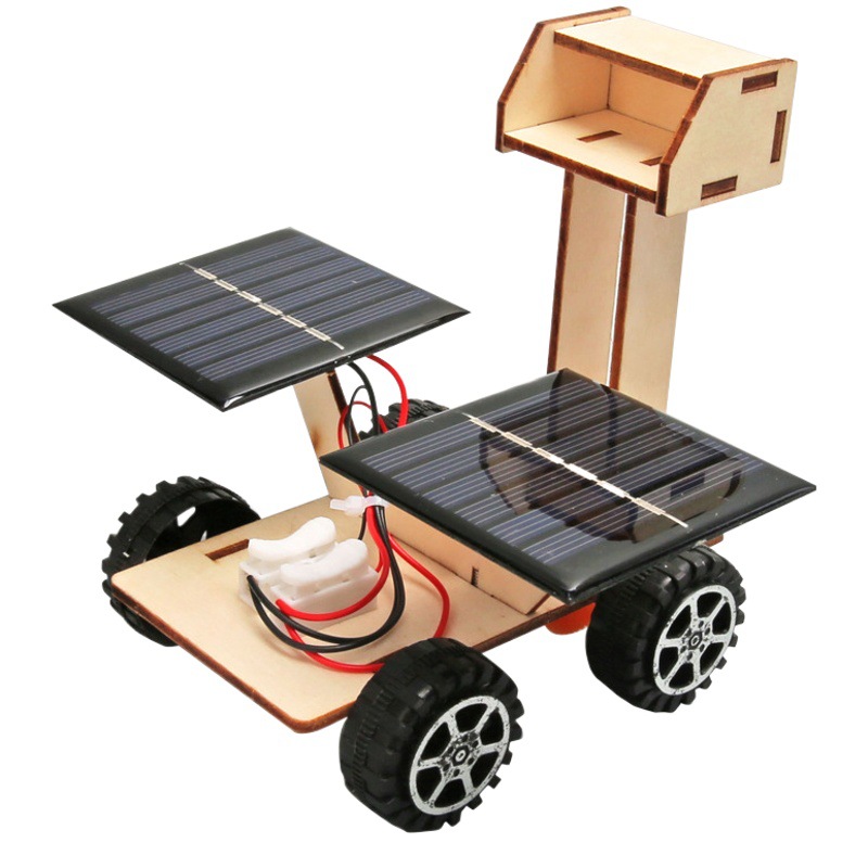 Children's Technology diy handmade small production moon exploration car solar toy car physical model scientific experiment