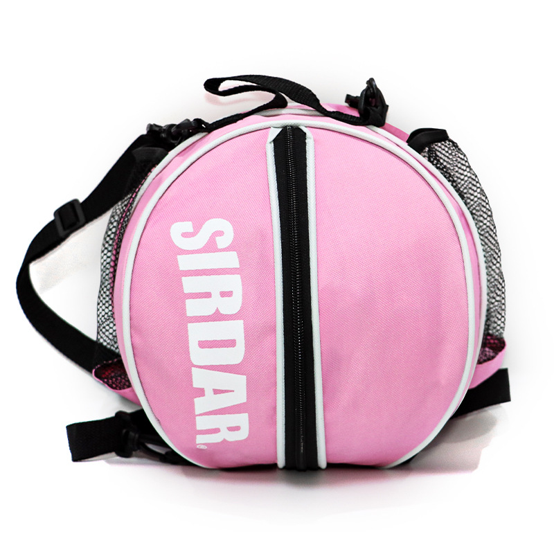 Basketball Bag Single Shoulder Diagonal Cross Training Sports Backpack Basketball Bag Student Children's Football Volleyball Storage Bag Mesh Bag_voghion.com