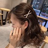 Hair accessory, zirconium from pearl, hairgrip, fashionable bangs, hairpins, simple and elegant design, internet celebrity
