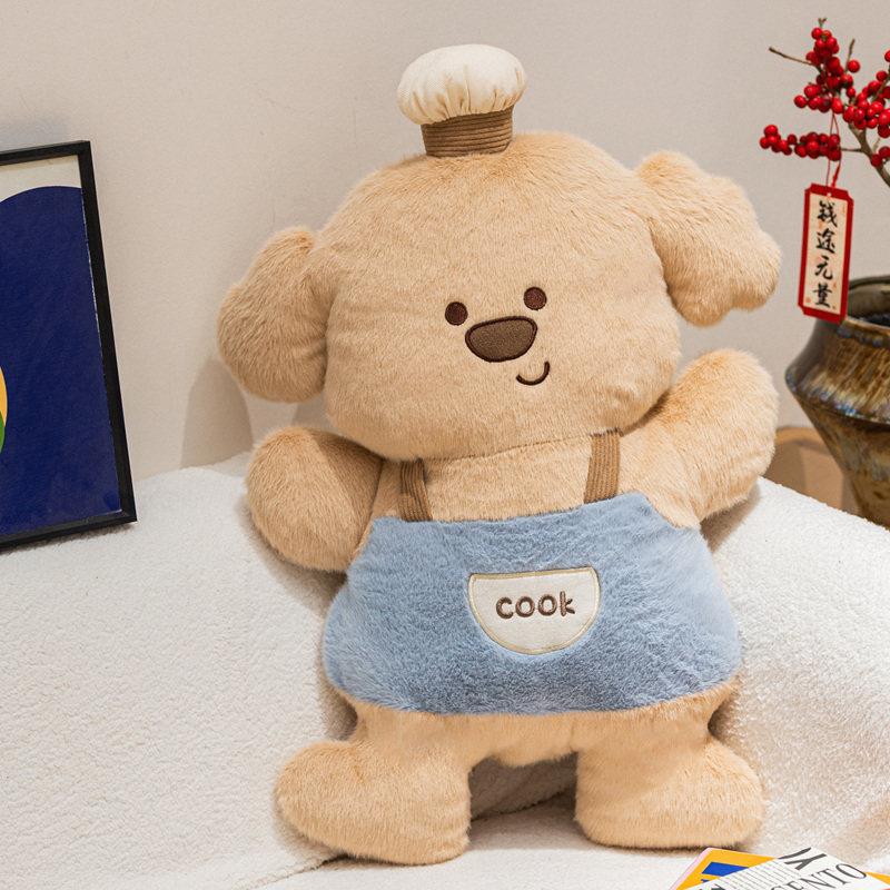 Dulces horneados lindos juguetes de peluche de conejo muñeca muñeca de corazón muñeca cocinero perro regalo de cumpleaños para niños