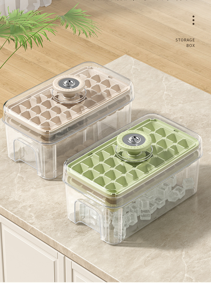冰格冰块模具食品级按压冰格家用大容量带盖储冰盒冰格水果制冰盒-阿里巴巴