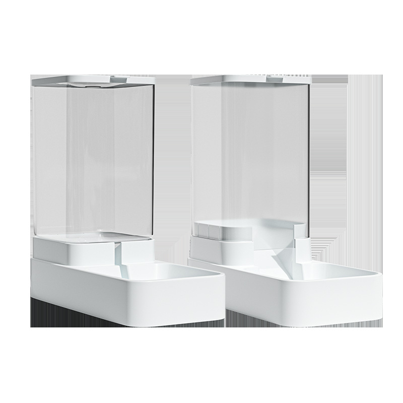 Alimentador automático para mascotas gato dispositivo para beber perro tazón mediano perro cuenca de alimentación de agua combinación grano Cubo de almacenamiento