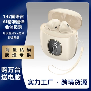 跨境私模高颜值长续航无线运动蓝牙耳机入耳式数显耳机工厂批发