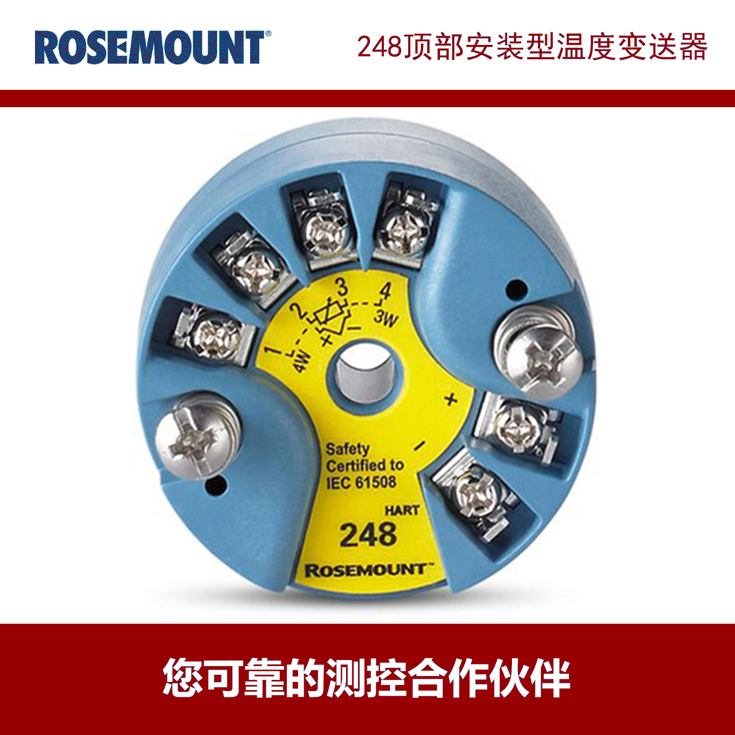 rosemount罗斯蒙特248 顶部安装, 4-20mA HART, 无外壳, 无传感器