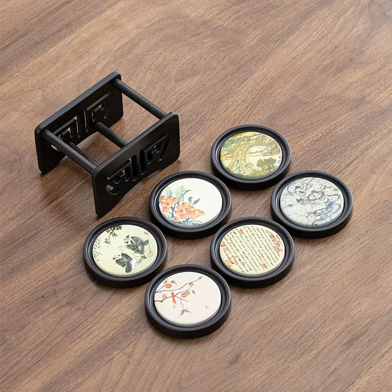 批发电木吸水茶垫杯垫茶杯垫茶道功夫茶杯托茶托防烫创意茶具配件