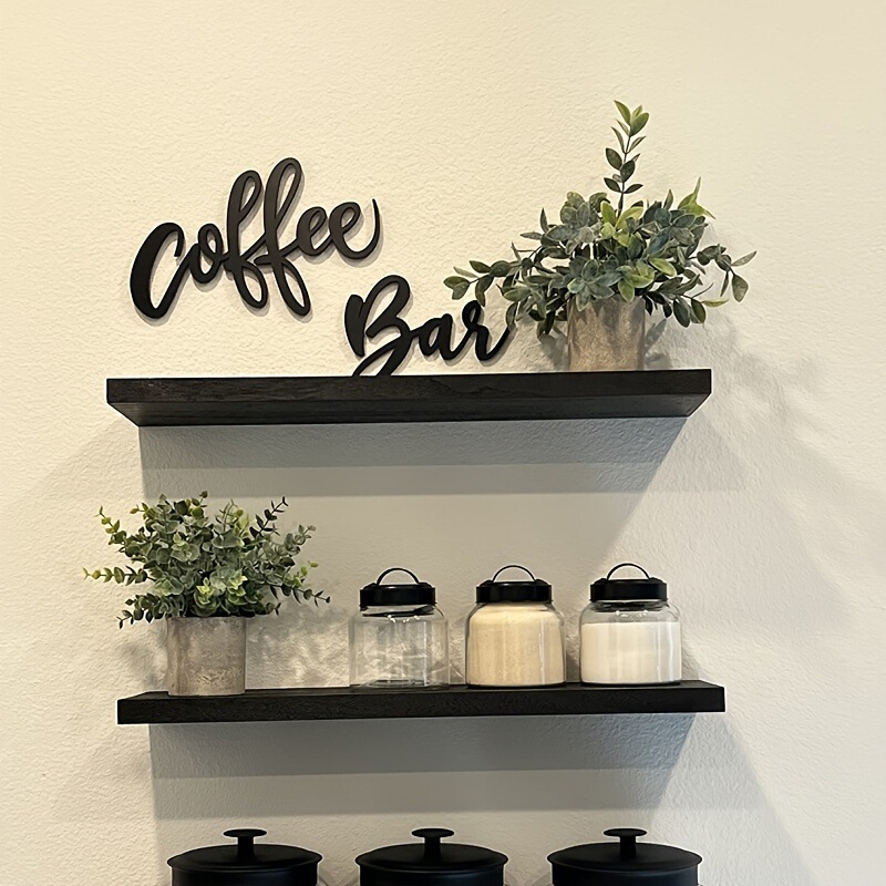 Party Coffee Bar Wall Decoration Kitchen Coffee Wooden Sign Coffee Station Sign Coffee Lover Gift Wood Art