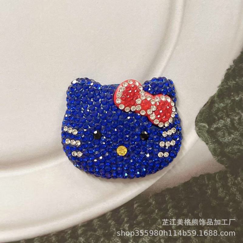 镶钻KT猫猫头饰品配件可爱kt猫|undefined