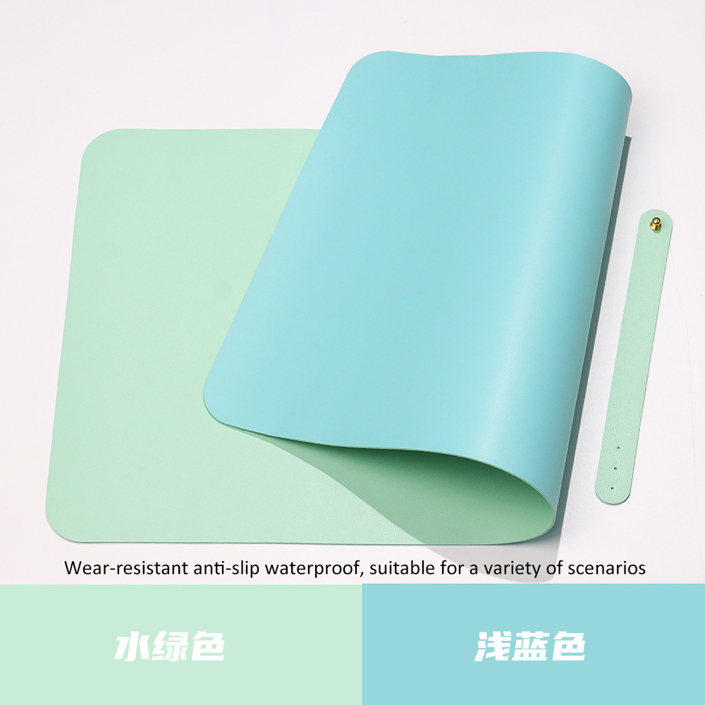 Diseño de cojín de mesa de cuero antideslizante impermeable color sólido super gran patrón publicitario cojín de publicidad para hacer cojín de ratón